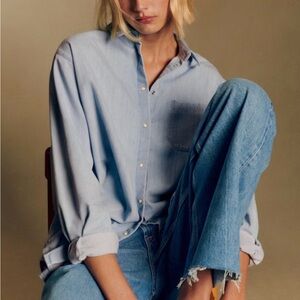 Sézane Max Shirt – Oversized Button Down – Parisian Classic